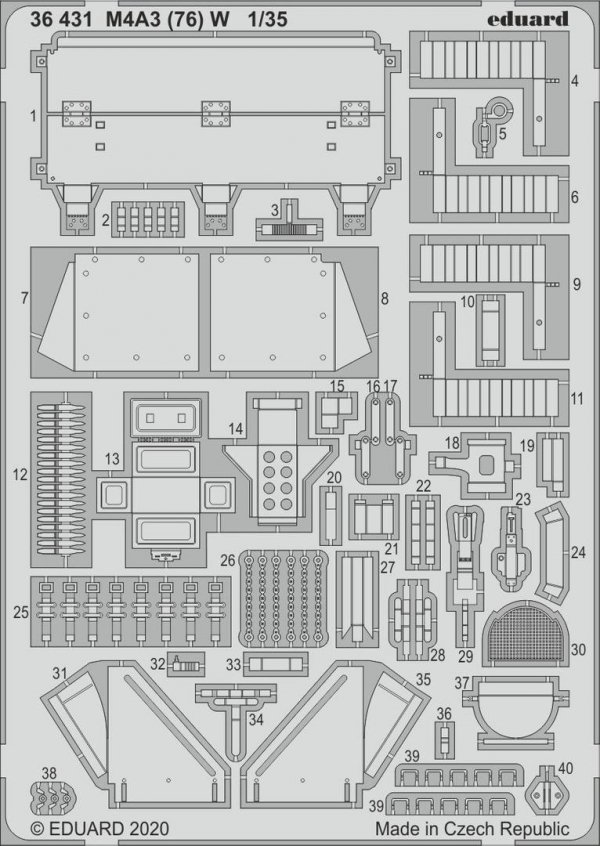 Eduard 36431 M4A3 (76) W 1/35 MENG