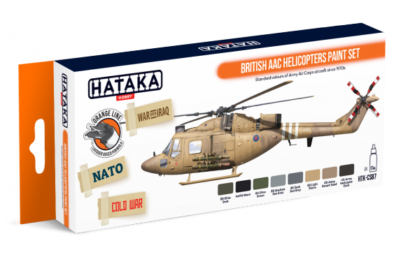 Hataka HTK-CS87 British AAC Helicopters paint set 8x17ml