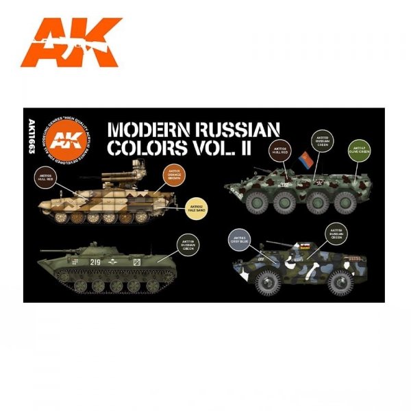 AK Interactive AK11663 MODERN RUSSIAN COLORS VOL 2 6x17 ml