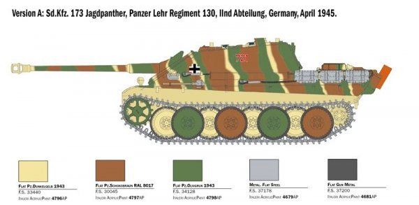 Italeri 6564 Sd.Kfz.173 JAGDPANTHER with winter crew 1/35