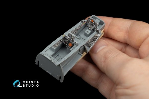 Quinta Studio QD48055 F-4J 3D-Printed &amp; coloured Interior on decal paper (for ZM SWS kit) 1/48