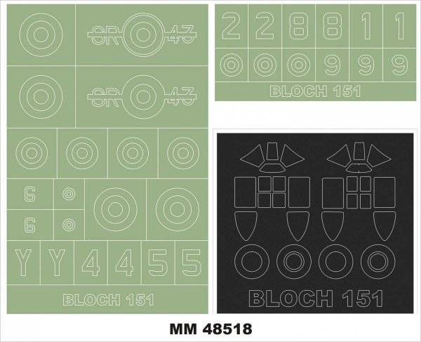 Montex MM48518 BLOCH 151 DORA WINGS 1/48