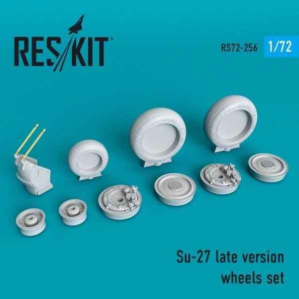 RESKIT RS72-0256 Su-27 wheels set late version 1/72