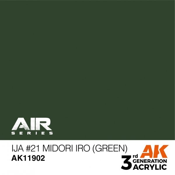 AK Interactive AK11902 IJA #21 MIDORI IRO (GREEN) – AIR 17ml