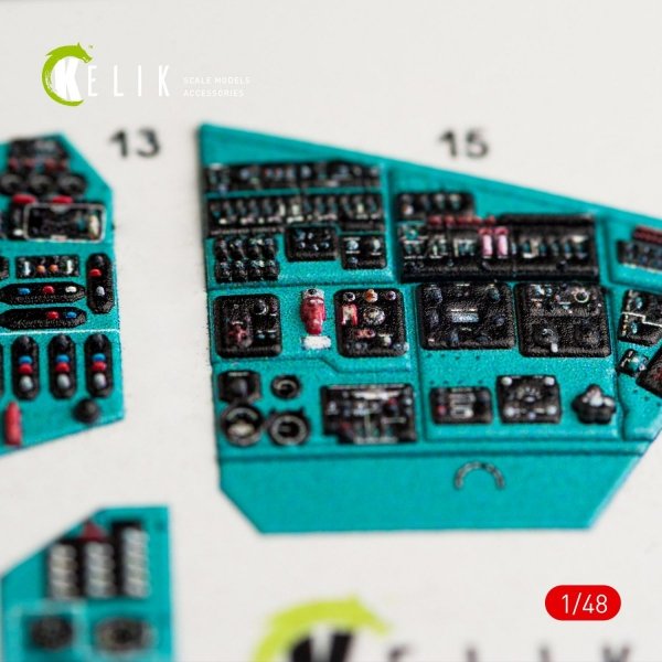 KELIK K48024 MI-24P INTERIOR 3D DECALS FOR ZVEZDA KIT 1/48