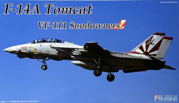 Fujimi 722771 F-1 F-14A Tomcat VF-111 Sun downers (1:72)