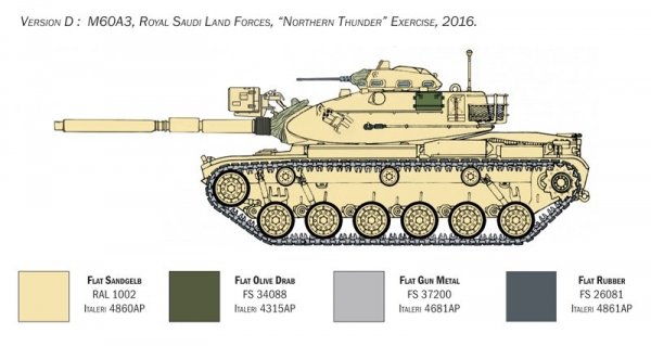 Italeri 6582 M60A3 1/35