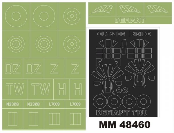 Montex MM48460 BP. DEFIANT I TRUMPETER (02899) 1/48