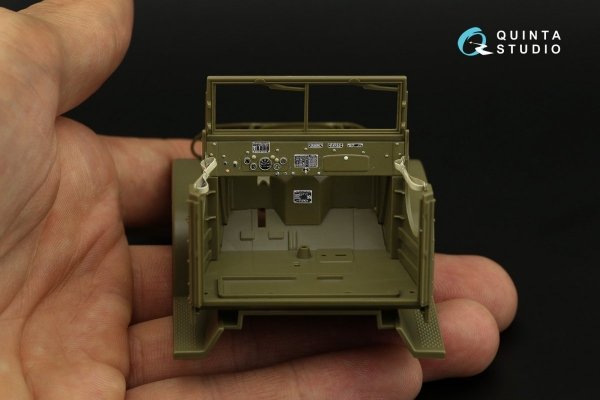 Quinta Studio QD35052 GMC CCKW 353 (open cab) 3D-Printed &amp; coloured Interior on decal paper ( Tamiya ) 1/35