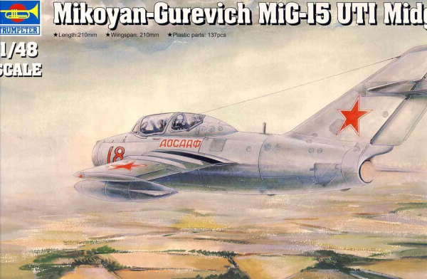 Trumpeter 02805 Mikoyan-Gurevich MiG-15 UTI Midget (1:48)