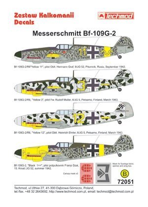 Techmod 72051 - Messerschmitt Bf 109G-2 (1:72)