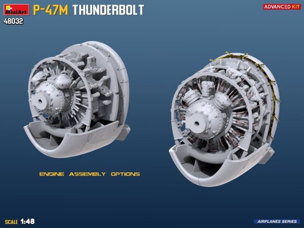Mini Art 48032 P-47M Thunderbolt Advanced Kit 1/48