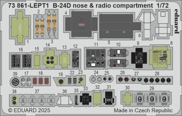 Eduard BIG72189 B-24D part I for AIRFIX 1/72