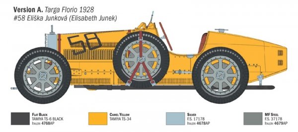 Italeri 4716 Bugatti Type 35B - Targa Florio 29/Monaco GP 30 1/12