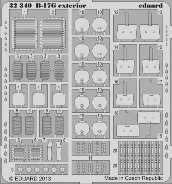 Eduard 32340 B-17G exterior 1/32 HK Models