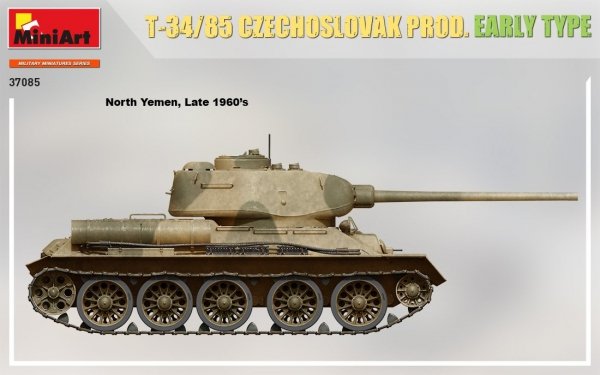 MiniArt 37085 T-34/85 CZECHOSLOVAK PROD. EARLY TYPE 1/35