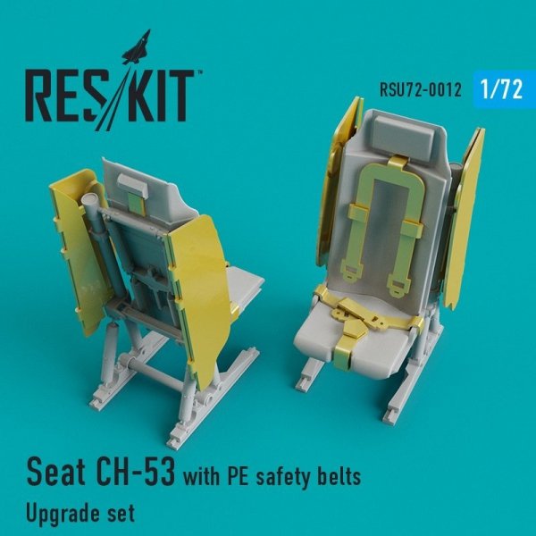 RESKIT RSU72-0012 Seat CH-53, MH-53 with PE safety belts for Revell, Italeri, Fujimi 1/72