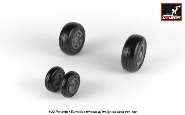 Armory Models AW32501a Panavia Tornado wheels, w/ tyres type “a” (DL) 1/32