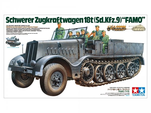 Tamiya 35239 German 18-Ton Heavy Half-Track FAMO (1:35)