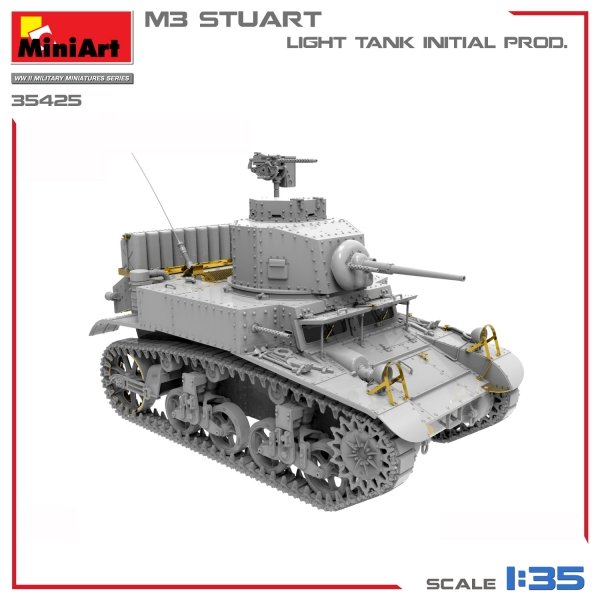 MiniArt 35425 M3 STUART LIGHT TANK, INITIAL PROD 1/35