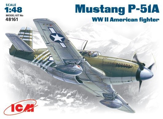 ICM 48161 Mustang P-51A WWII American fighter (1:48)