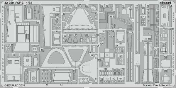 Eduard 32959 F6F-3 1/32 TRUMPETER