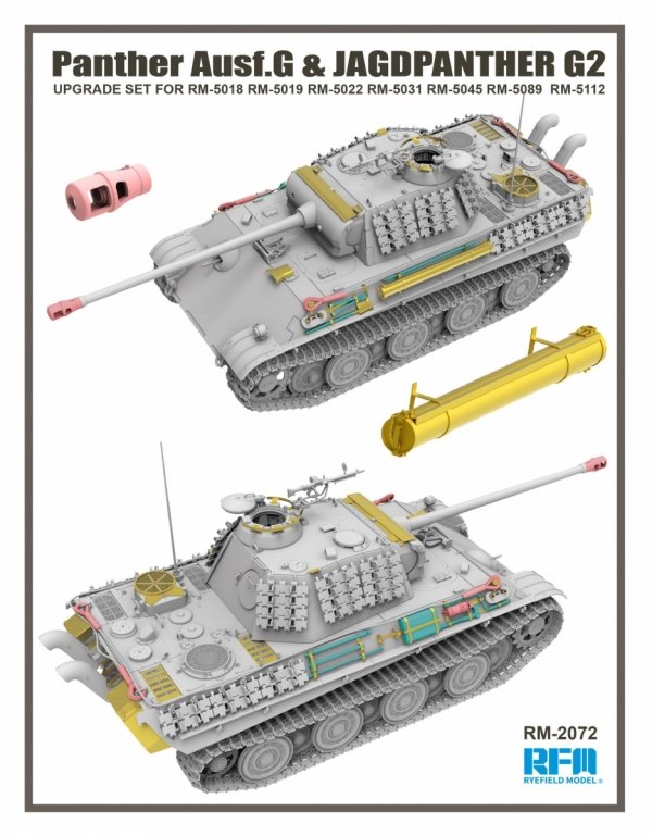 Rye Field Model 2072 Panther Ausf.G UPGRADE SET 1/35