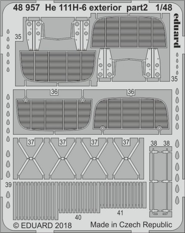 Eduard 48957 He 111H-6 exterior ICM 1/48