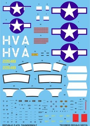 Techmod 32011 - Republic P-47D Thunderbolt (1:32)