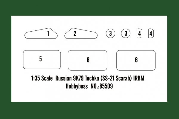 Hobby Boss 85509 Russian 9K79 Tochka (SS-21 Scarab) IRBM 1:35