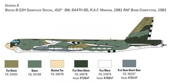 Italeri 1442 B-52H Stratofortress 1/72