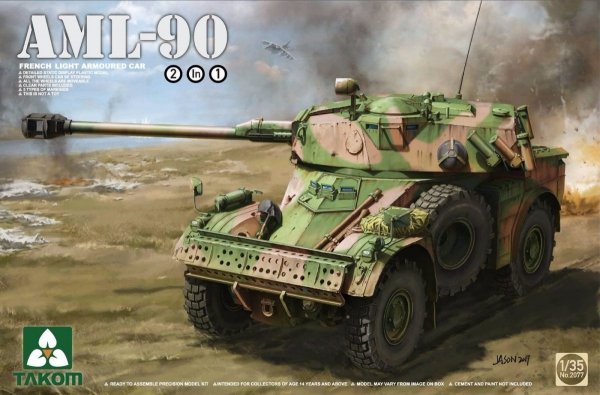 Takom 2077 French Light Armoured Car AML-90 1/35