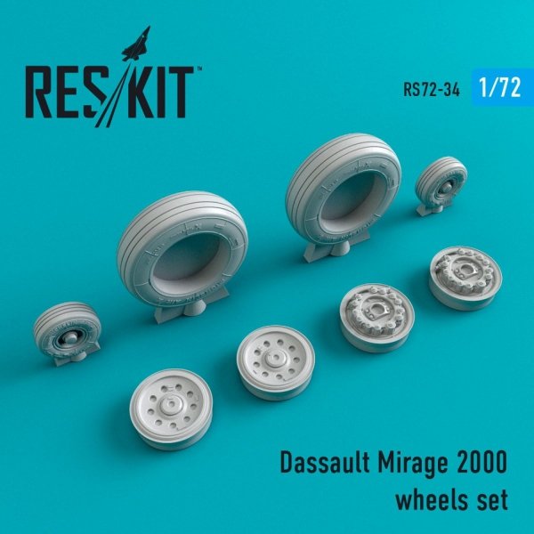 RESKIT RS72-0034 MIRAGE 2000 WHEELS SET 1/72