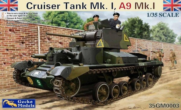 Gecko Models 35GM0003 Cruiser Tank Mk.I, A9 Mk.IA (1:35)