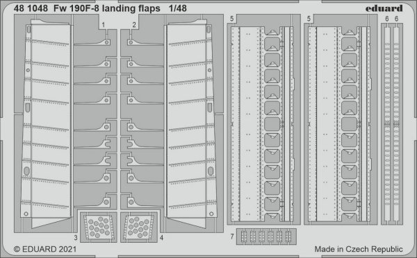 Eduard 481048 Fw 190F-8 landing flaps EDUARD 1/48