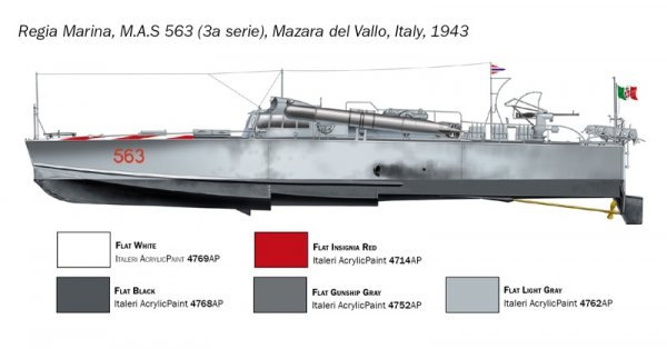 Italeri 5626 M.A.S. 563/568 with crew 1/35