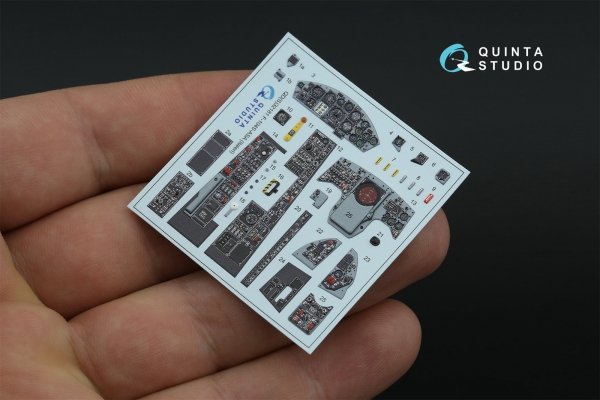 Quinta Studio QD32181 F-104S-ASA 3D-Printed coloured Interior on decal paper (Italeri) 1/32