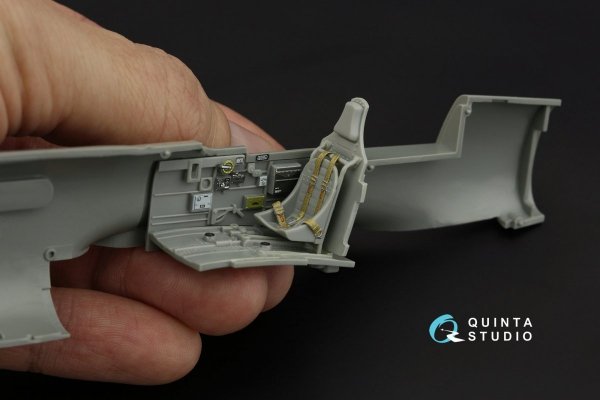 Quinta Studio QD48317 P-40E/K 3D-Printed &amp; coloured Interior on decal paper (Hasegawa) 1/48