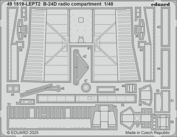 Eduard 491519 B-24D radio compartment HOBBY BOSS 1/48