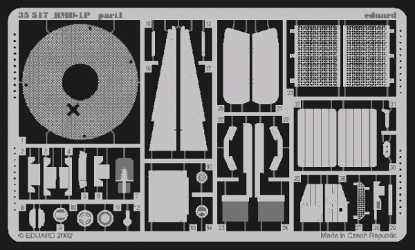 Eduard 35518 Tiger I Mid. Production interior 1:35 Academy 