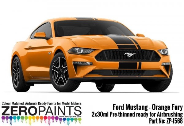 Zero Paints ZP-1568 Ford Mustang 2019 - Orange Fury 2x30ml
