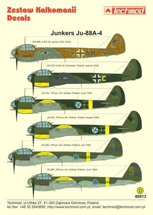 Techmod 48813 - Junkers Ju 88A-4 (1:48)