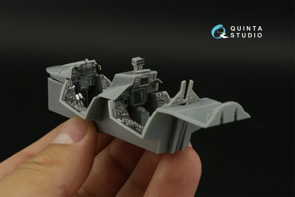 Quinta Studio QDS48405 F-14D 3D-Printed &amp; coloured Interior on decal paper (Hobby Boss) (Small version) 1/48