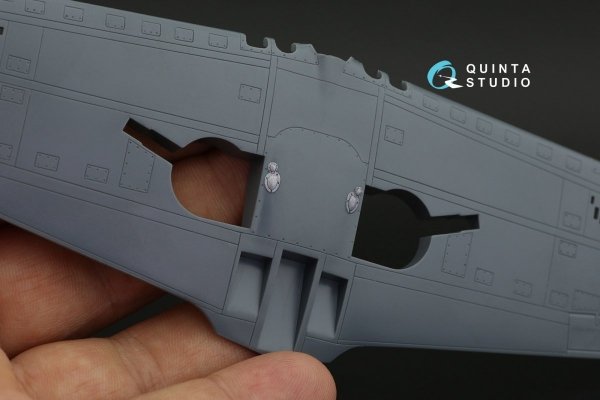 Quinta Studio QD48247 P-39 3D-Printed &amp; coloured Interior on decal paper ( Eduard ) 1/48