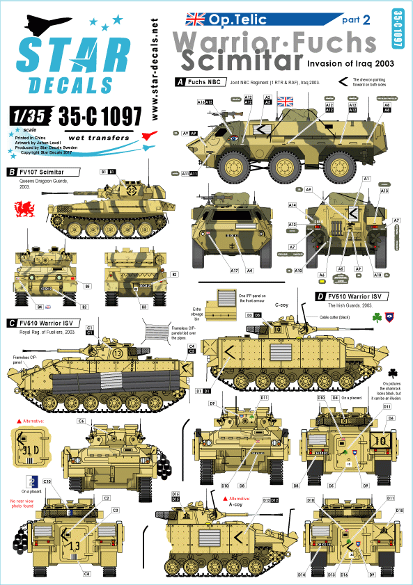 Star Decals 35-C1097 Op. Telic 2 1/35