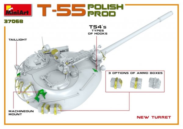 MiniArt 37068 T-55 POLISH PRODUCTION 1/35