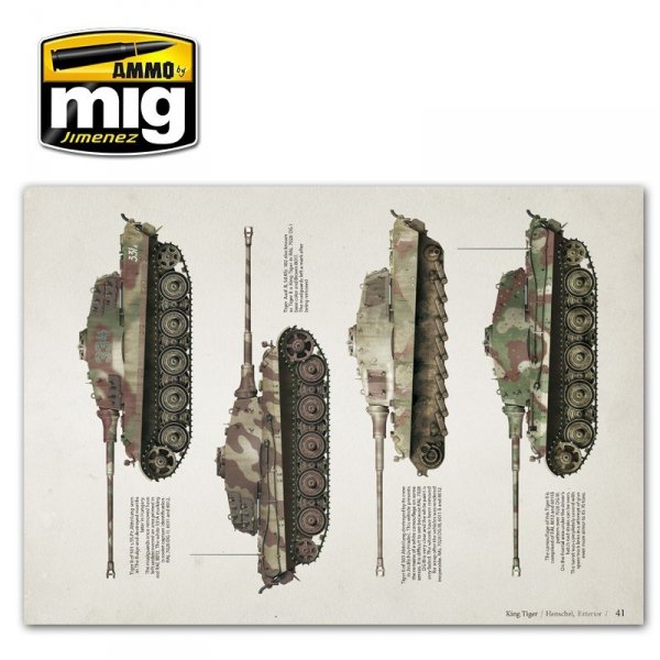 AMMO of Mig Jimenez 6022 KING TIGER - VISUAL MODELERS GUIDE (English)