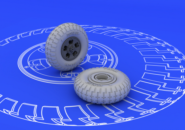 Eduard 648098 Spitfire wheels - 5 spoke 1/48 (Eduard)