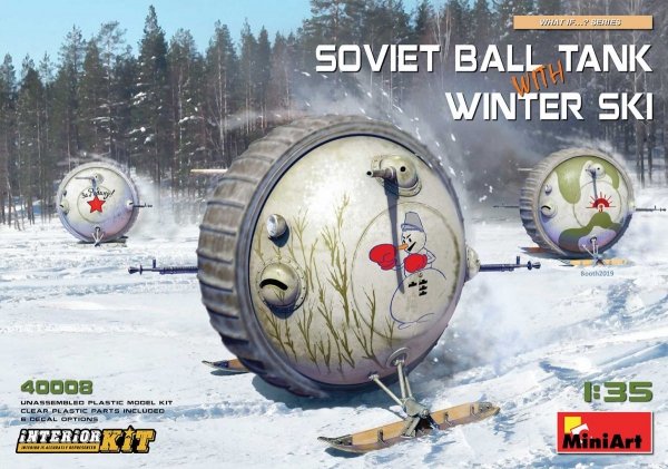 MiniArt 40008 SOVIET BALL TANK w/ WINTER SKI. INTERIOR KIT 1/35