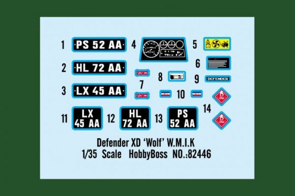 Hobby Boss 82446 Defender XD 'Wolf' W.M.I.K. (1:35)